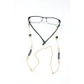 New fashion Design  Crystal Pearl with Delicate Chain Customize Your Word  eyeglass chain Glasses Holder  face cover chain